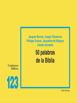 cover image of 50 palabras de la Biblia